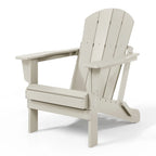 Polytrends Laguna, kleurvaste, weerbestendige, inklapbare Adirondackstoel voor buiten op het terras