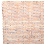 Set aus 2 Esszimmerstühlen aus naturbelassenem Rattan, 19W x 22D x 41H, Boho-Küstenstil