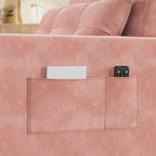 Canapé-lit convertible 3 en 1 avec réglage ajustable, fauteuil-canapé avec lit escamotable, lit pliant convertible pour le salon