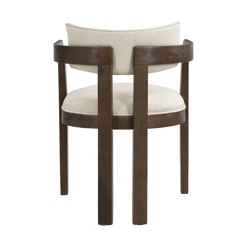 Conrad Sophisticated Modern Dining Chair With Armrest by Christopher Knight Home