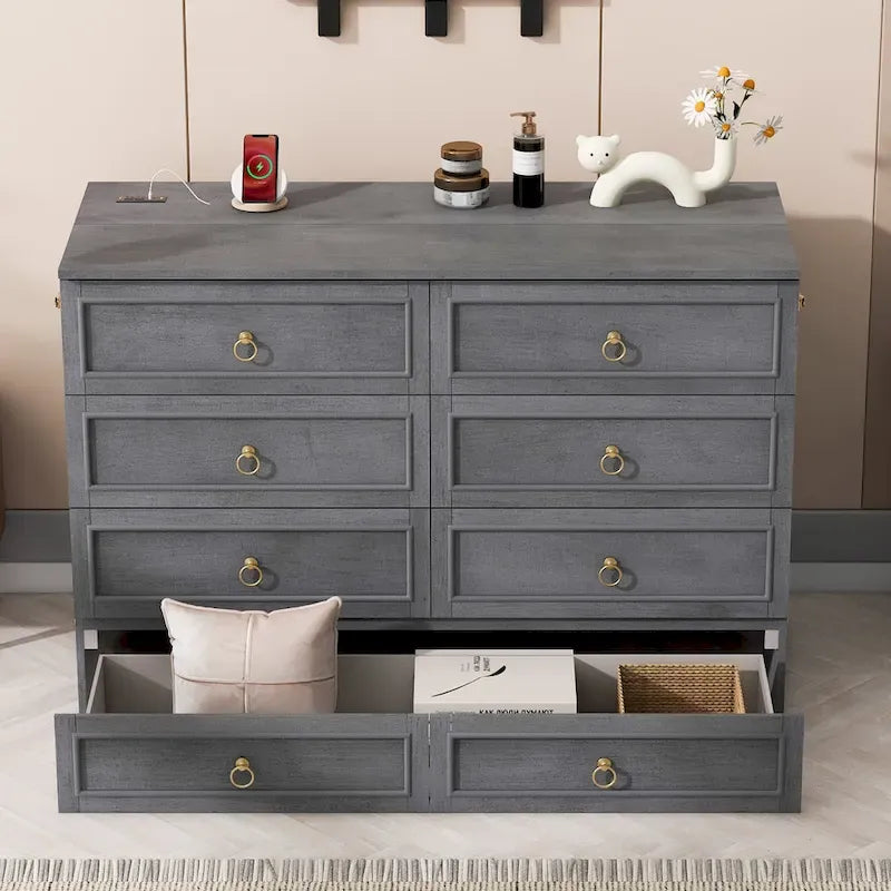 Opklapbed voor queensizebed met grote lades