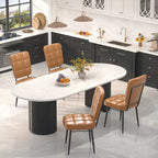 Modern Dining Chairs Set of 2/4/6/8, Upholstered Kitchen Chairs with Thick Cushion for Dining Room
