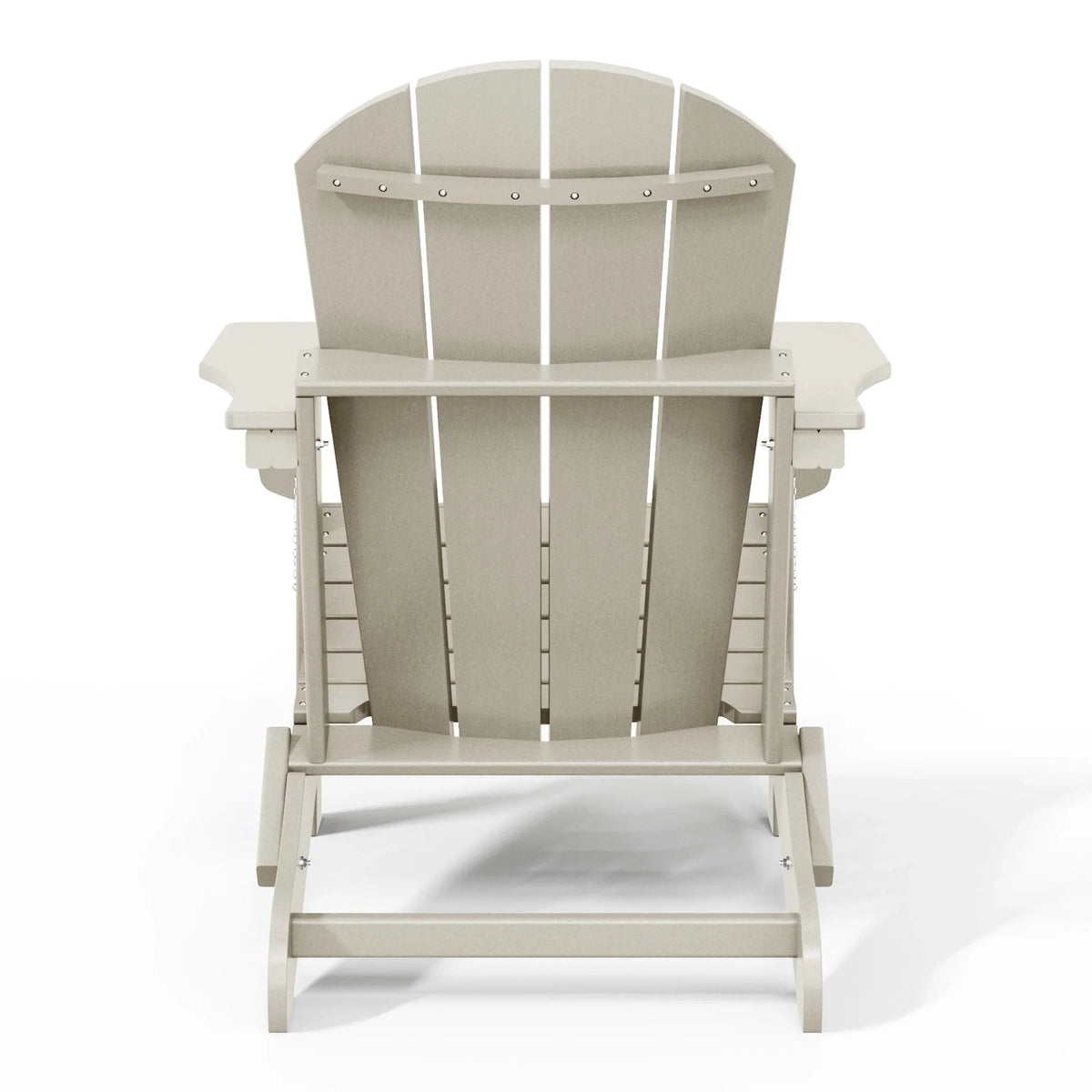 Polytrends Laguna, kleurvaste, weerbestendige, inklapbare Adirondackstoel voor buiten op het terras