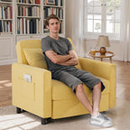 Canapé-lit convertible 3 en 1 avec réglage ajustable, fauteuil-canapé avec lit escamotable, lit pliant convertible pour le salon