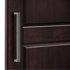 Palace Imports Cosmo-kledingkast met 3 deuren van 100% massief hout, met deuren van massief hout of spiegeldeuren