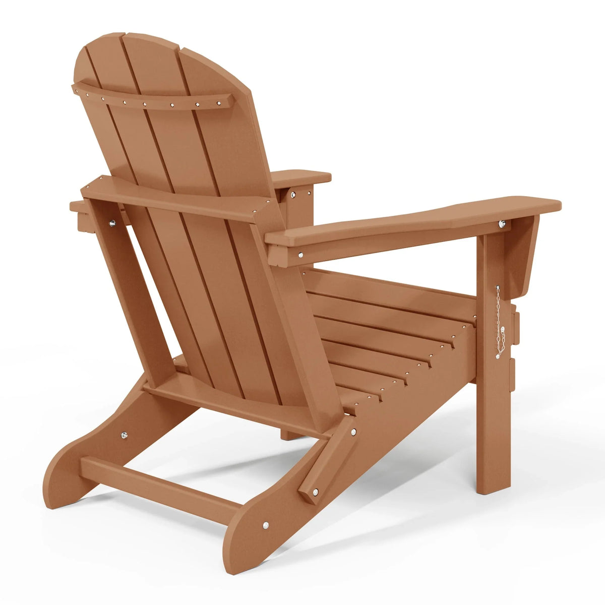 Polytrends Laguna, kleurvaste, weerbestendige, inklapbare Adirondackstoel voor buiten op het terras