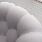 Gebogenes Bubble-Sofa für 2 Personen in Wabenform mit 3D-Textilgewebe fürs Wohnzimmer, Salon oder Apartment