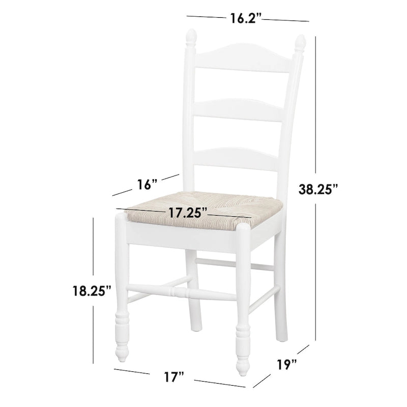 Simple Living Jessie Esszimmerstuhl mit Leiterlehne (2er-Set)