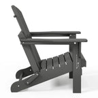 Polytrends Laguna, kleurvaste, weerbestendige, inklapbare Adirondackstoel voor buiten op het terras