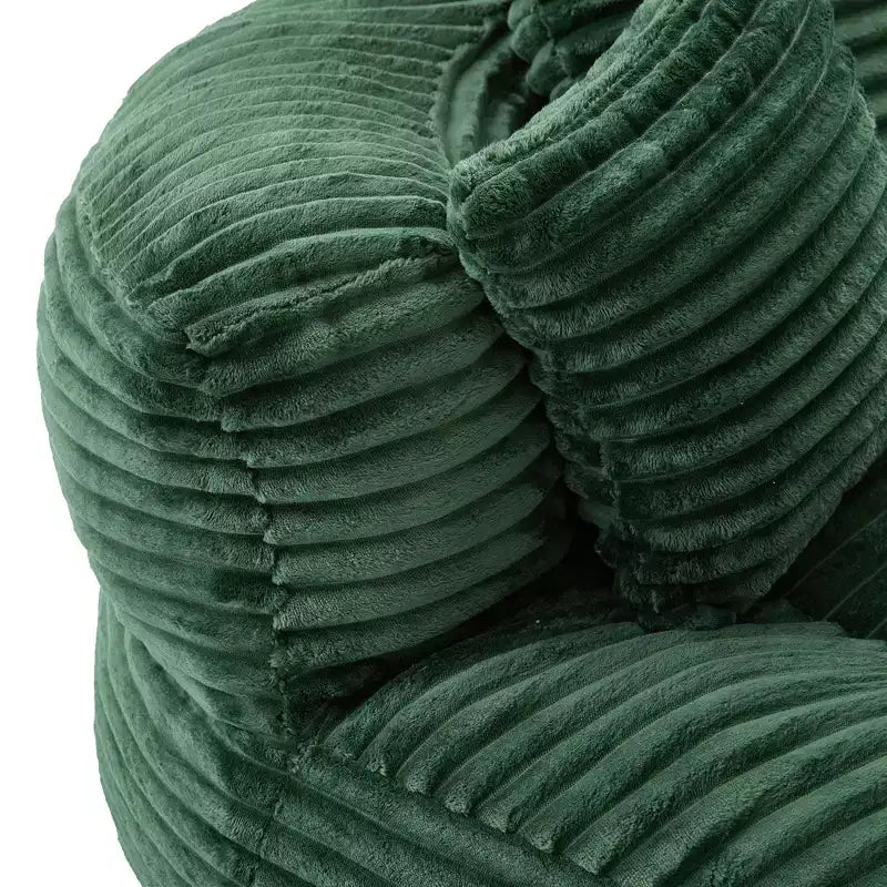 Sofa typu bean bag dla dorosłych i dzieci, duży fotel typu bean bag z sztruksu, 3 poduszkami i podłokietnikami do salonu lub sypialni