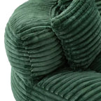 Sofa typu bean bag dla dorosłych i dzieci, duży fotel typu bean bag z sztruksu, 3 poduszkami i podłokietnikami do salonu lub sypialni