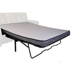 Rancho slaapbank met rustieke bruine suèdestoffen bekleding - 37 x 86 x 40