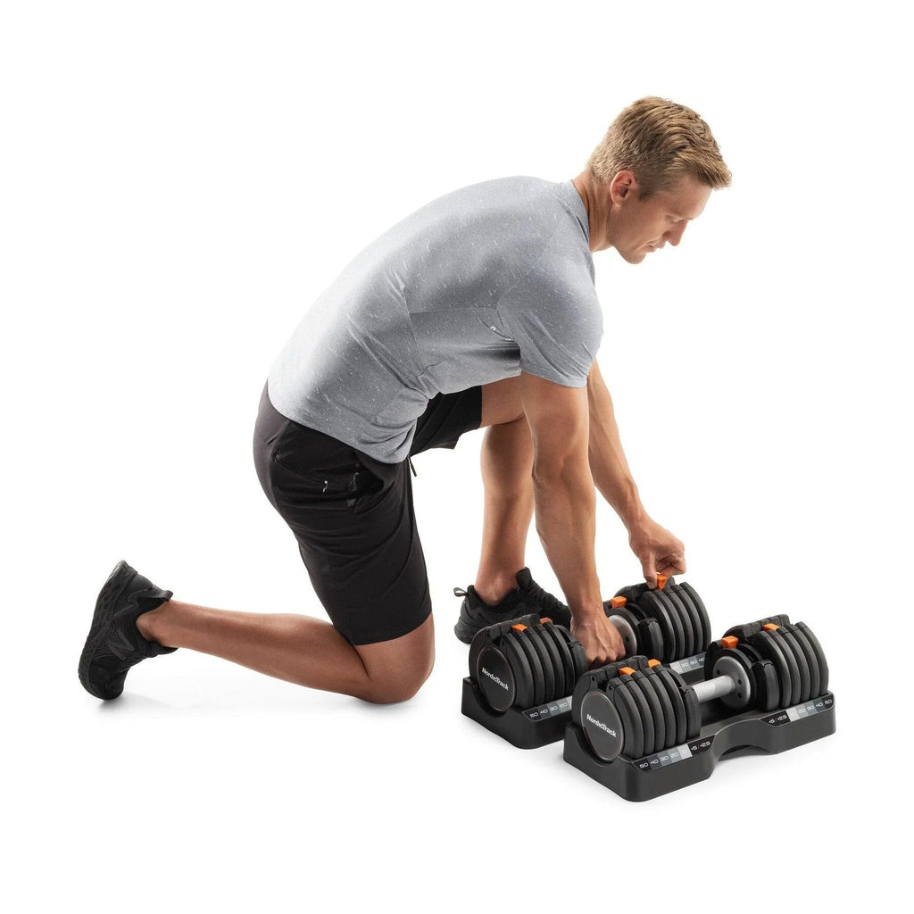 NordicTrack dumbbellset van 55 lb met instelbaar gewicht