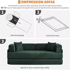 Rozkładana sofa 5 w 1, modułowa sofa do spania z sztruksu o szerokości 78.8 i solidnym stelażu, wielofunkcyjny futon do małych pomieszczeń, salonu i pokoju gościnnego