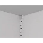 Homy Casa opbergkast met 4 deuren, rietpanelen en verstelbare planken voor de woonkamer, eetkamer of hal, zwart en naturel