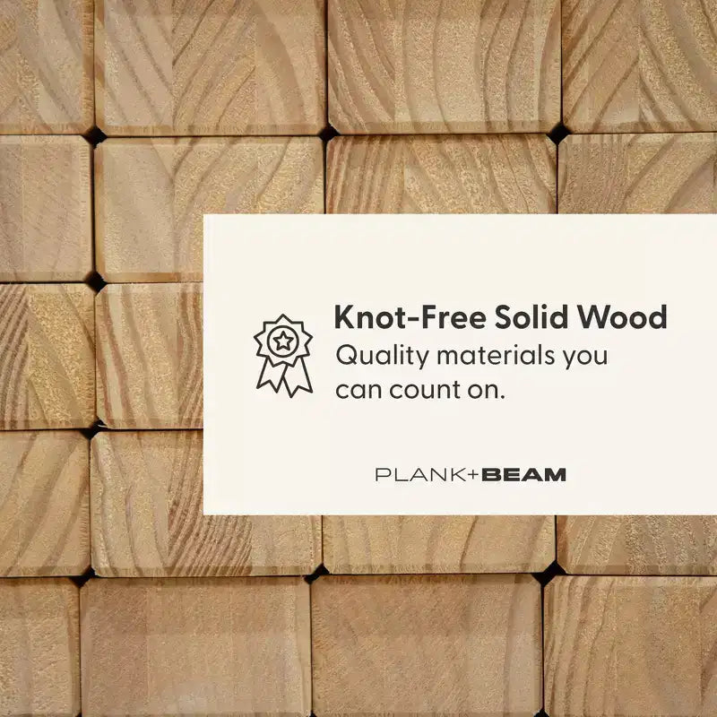 Plank+Beam Farmhouse-Bettrahmen in voller Größe mit Kopfteil, Plattformbett aus Massivholz
