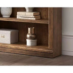 Traditioneller hoher Bücherregal-Wandschrank, 94, Stratton Collection, braun - Martin Furniture