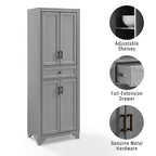 3-delige Tara-dressoir- en voorraadkastset, verweerde afwerking - Crosley