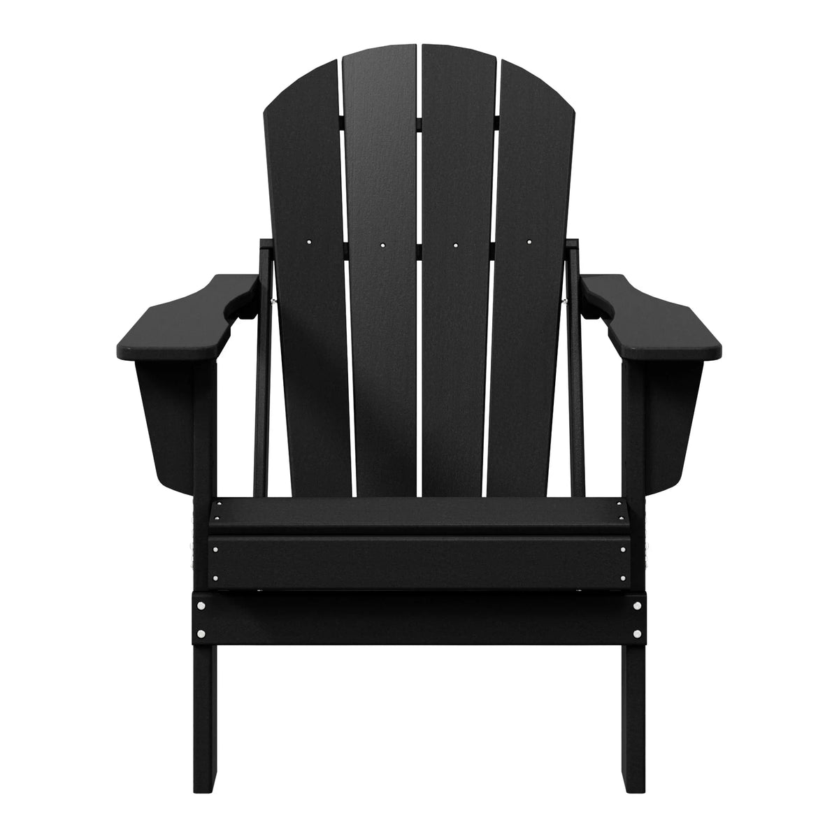 Polytrends Laguna, kleurvaste, weerbestendige, inklapbare Adirondackstoel voor buiten op het terras