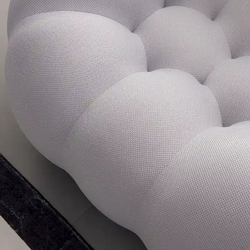Gebogenes Bubble-Sofa für 2 Personen in Wabenform mit 3D-Textilgewebe fürs Wohnzimmer, Salon oder Apartment