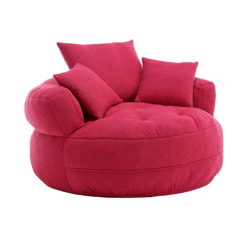 Ronde luie fauteuil ?C wit/blauw/grijs/geel/oranje rozeroze/marineblauw/groen, zitplaats voor één of twee personen