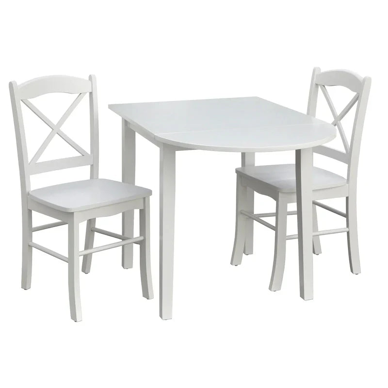 Simple Living Essgruppe im Landhausstil mit Klapptisch, 3-teilig