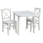 Simple Living Essgruppe im Landhausstil mit Klapptisch, 3-teilig
