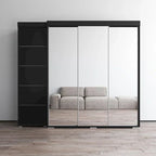 Kleiderschrank mit drei Spiegeln