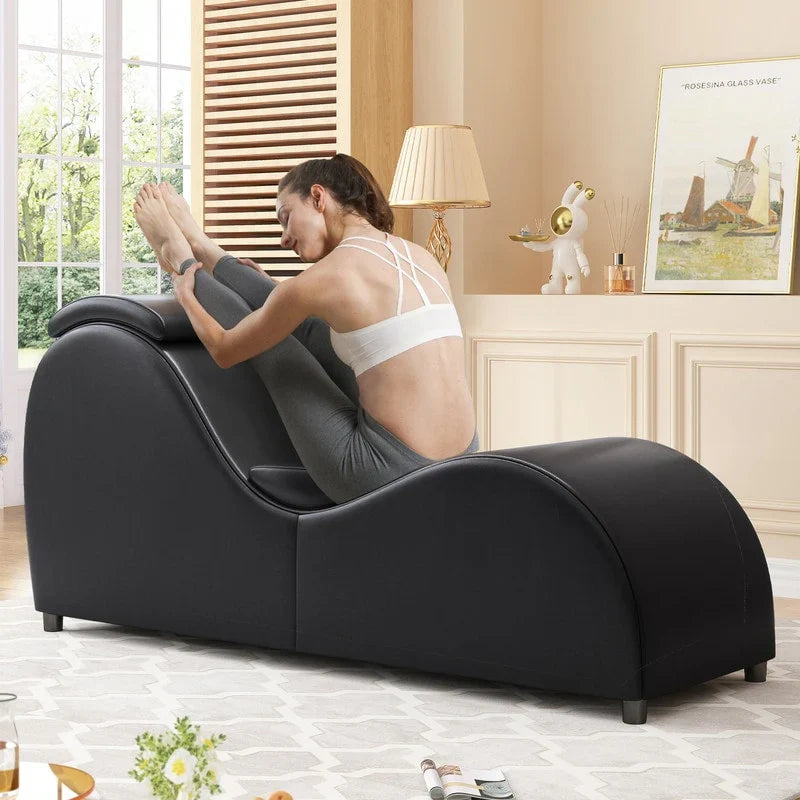 Chaise de yoga d'intérieur Mixoy, chaise longue incurvée de yoga pour adultes, idéale pour s'étirer, faire de l'exercice et se détendre