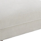 Moderne extra grote poef van ribfluweel