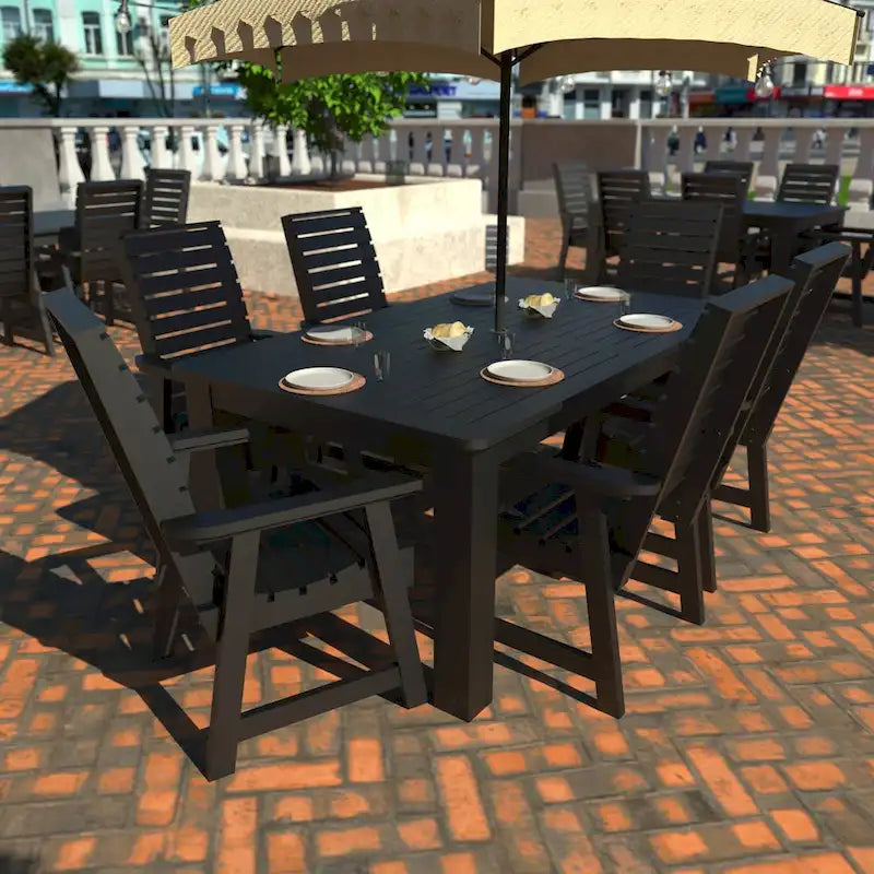 HIGHWOOD PROFESSIONAL 7-delige eethoek voor buiten 42x72