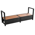Spa Surround Spa-frame, vierkante modulaire loungeset voor buiten van rotan