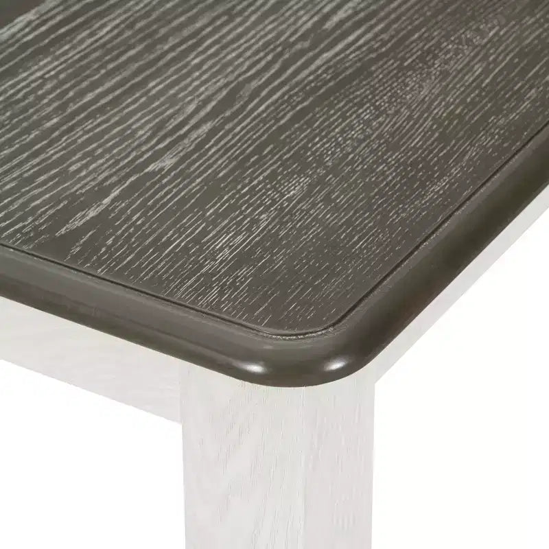 Uitschuifbare eethoekset in landelijke stijl voor 6 personen, rechthoekige tafel en 6 gestoffeerde stoelen