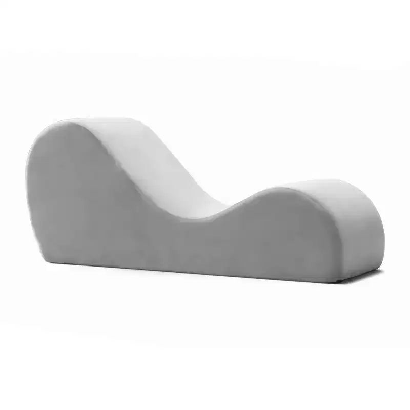 Méridienne élégante Avana pour le yoga - Fabriquée aux États-Unis - Idéale pour les étirements, la détente, l’exercice et plus encore, 60D x 18W x 26H pouces, gris clair
