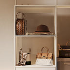 Armoire d’angle avec 2 tringles à vêtements, porte-pantalons et rangement à chaussures