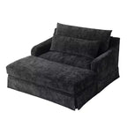 Extra diepe slaapfauteuil van chenille van Polibi