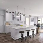 HOMLUX Easy-DIY Shaker White Ready to Assemble Wall Blind Kitchen Cabinet