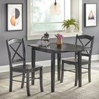 Simple Living Essgruppe im Landhausstil mit Klapptisch, 3-teilig