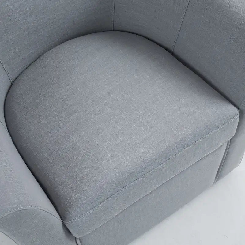 Set aus 2 modernen gepolsterten Dreh-Clubsesseln als Akzentstühle fürs Wohnzimmer