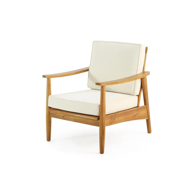 Ensemble de salon de jardin 4 places en bois d’acacia Willowbrook de Christopher Knight Home