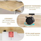 Table de salle à manger pliante pour cuisine, gain de place, extensible à abattants avec 6 roulettes, pour petit espace