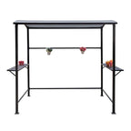 Abri de barbecue extérieur avec auvent, structure en acier, 5 ft. x 8 ft.