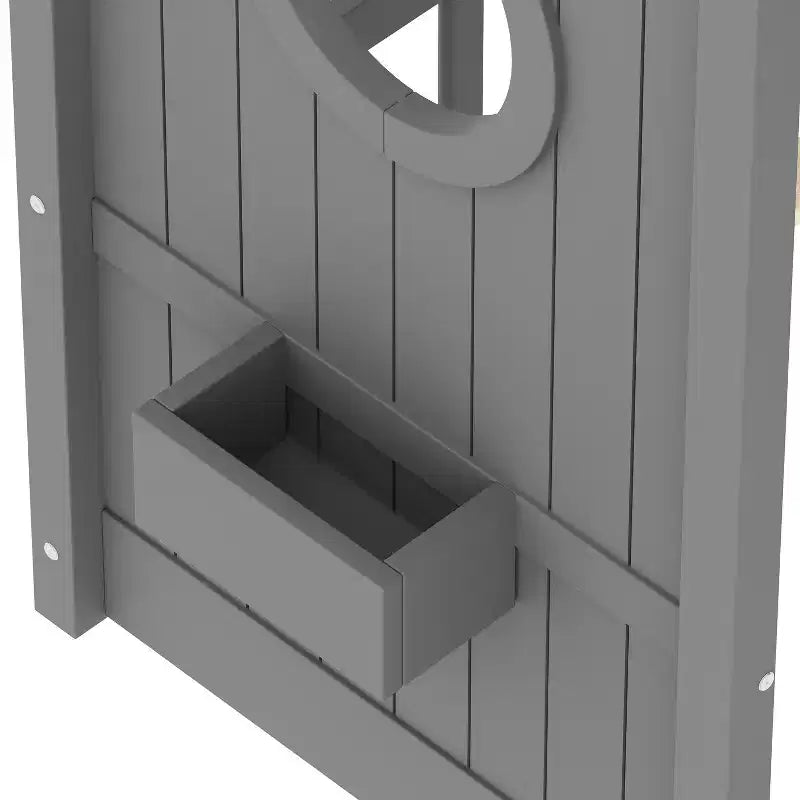 Eenpersoons-/tweepersoonsbed in huisvorm met platformbedframe, peuterbed op de vloer, Montessori-bed voor kinderen, speelhuisbed met opbergplank - ModernLuxe