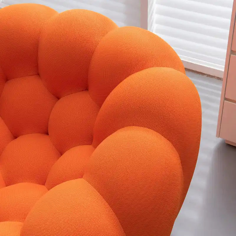 Gebogenes Bubble-Sofa für 2 Personen in Wabenform mit 3D-Textilgewebe fürs Wohnzimmer, Salon oder Apartment
