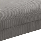 Moderne extra grote poef van ribfluweel