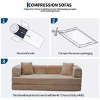 80.7 5-in-1 Convertible Sleeper Sofa Bed ??Corduroy, 1200 lbs, No Assembly
