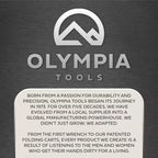Olympia Tools Werkbank aus Kautschukholz, 60 Zoll, 4 Schubladen, Tragkraft 450 lbs