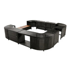 Spa Surround Spa-frame, vierkante modulaire loungeset voor buiten van rotan