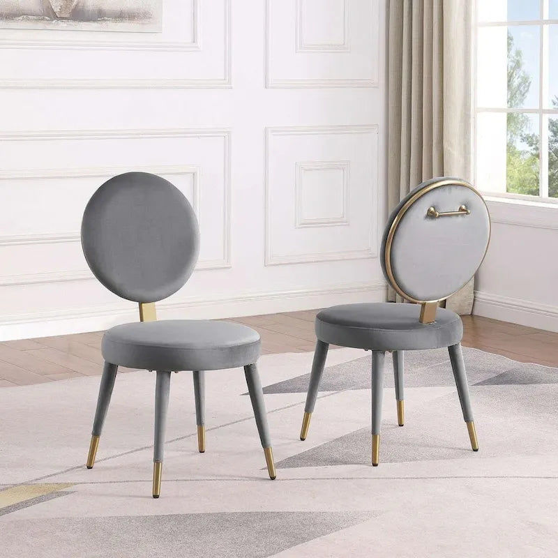 Ensemble de table à manger ronde et de chaises de luxe moderne Morden Fort, 5 pièces