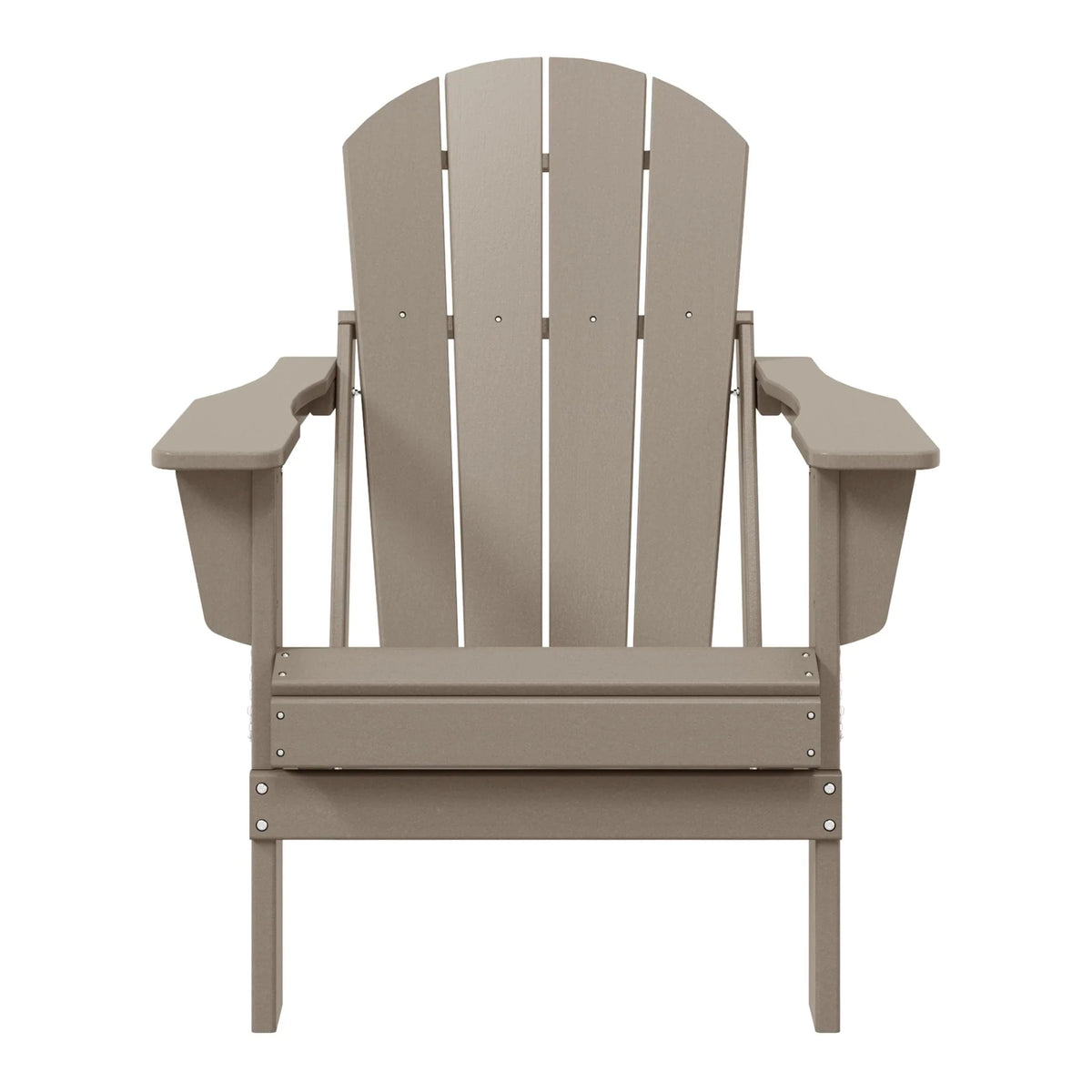 Polytrends Laguna, kleurvaste, weerbestendige, inklapbare Adirondackstoel voor buiten op het terras